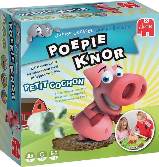 Jumbo - Poepie Knor - Bordspel voor kinderen - vanaf 3 jaar - 2 tot 4 spelers
