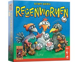 999 Games - Regenwormen - Dobbelspel - Eenvoudig te leren, snel te spelen - Familiespel - Gezelschapsspel - Educatief spel - Kinderspel - Klein cadeautje