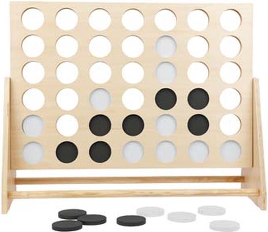 Sunnylife - Outdoor Games Mega 4 op een Rij - Hout - Multicolor