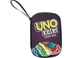 Theo Klein UNO Flip draagtas - 11x3.5x15.5 cm - UNO kaarten niet inbegrepen - paars geel