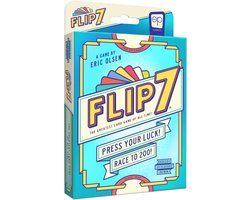 Flip 7 Kaartspel - Compact Familiespel - Mix van Geluk en Strategie - Partyspel - Snel en Makkelijk te Leren - Engels