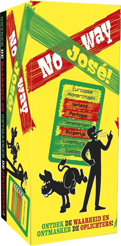 Tactic No Way José - Partyspel - Waar of Niet Waar - Ontmasker de Grootste Onzin - Hilarisch Quizspel vol Verrassende Feiten - Gezelschapsspel voor Familie en Vrienden - 2 tot 6 Spelers - Vanaf 12 Jaar
