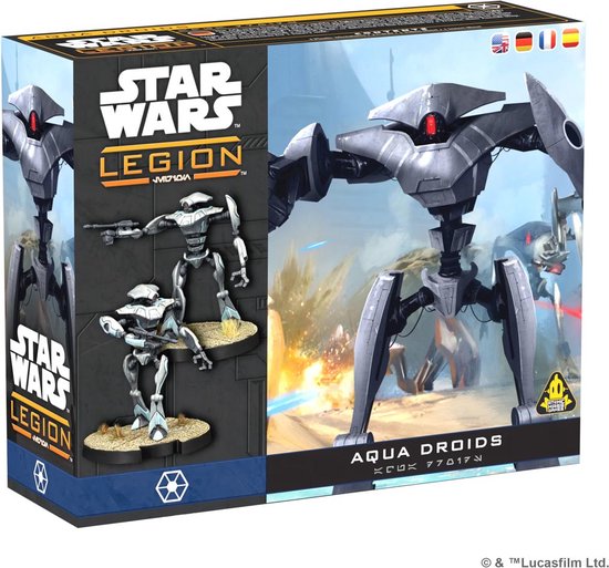 Star Wars Legion - Aqua Droid Unit Expansion – Unpainted Requires Assembly