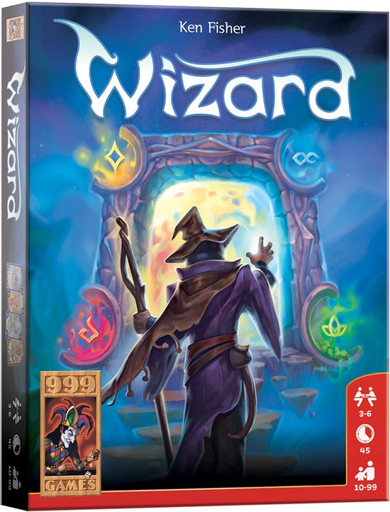 999 Games - Wizard - Kaartspel - Familiespel - Gezelschapsspel - Klein cadeautje - met nieuw artwork!