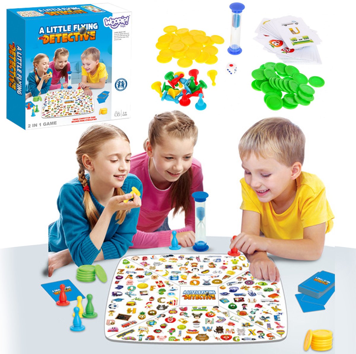 WOOPIE detective bordspel 2in1