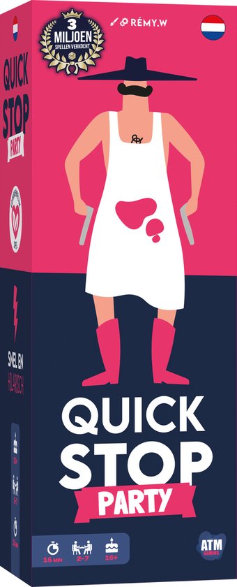 Quickstop Party - Nederlands Kaartspel - Partyspel