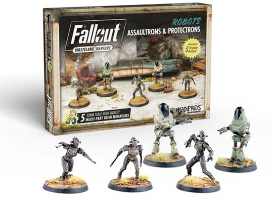 Fallout: Wasteland Warfare - Robots: Assaultrons & Protectrons - Uitbreiding - Modiphius Entertainment - Ongeschilderd