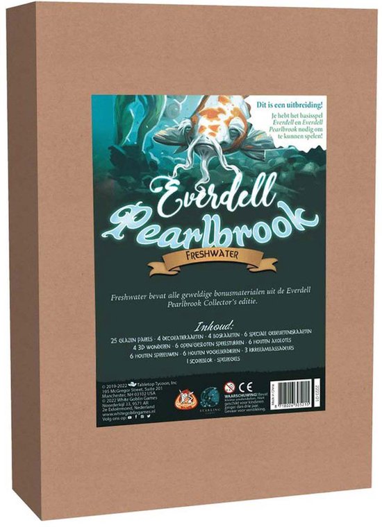 White Goblin Games - Everdell: Freshwater - familiespel - 1 tot 4 spelers - 40 minuten - Vanaf 10 jaar
