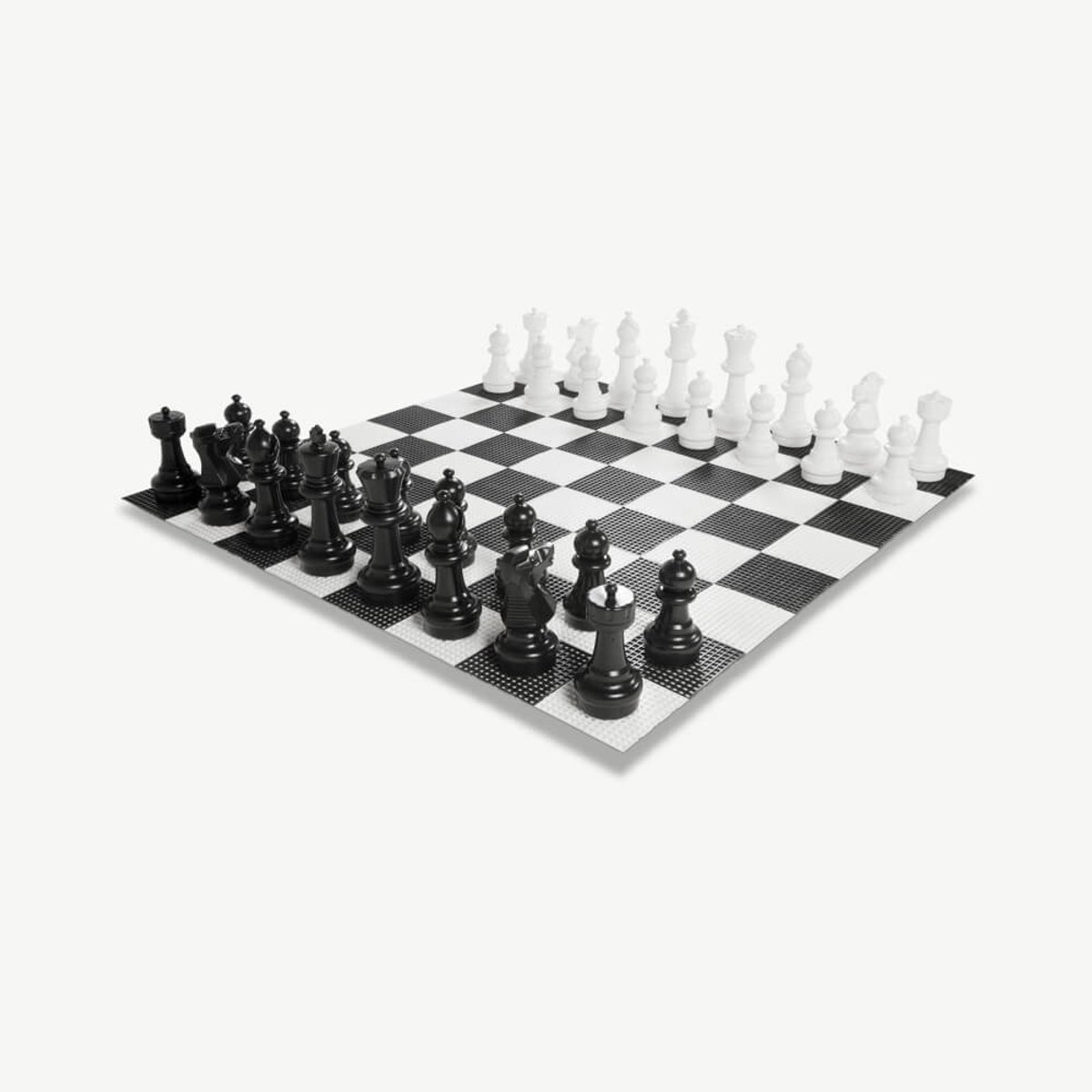 XL Buiten Schaakspel - Koning 30 cm - Incl. Kunststof Vloer 140 x 140 cm