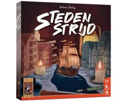 999 Games - Steden Strijd - Tactisch Bordspel - Een spannend duel voor 2 personen - Multidimensionale touwtrekwedstrijd!
