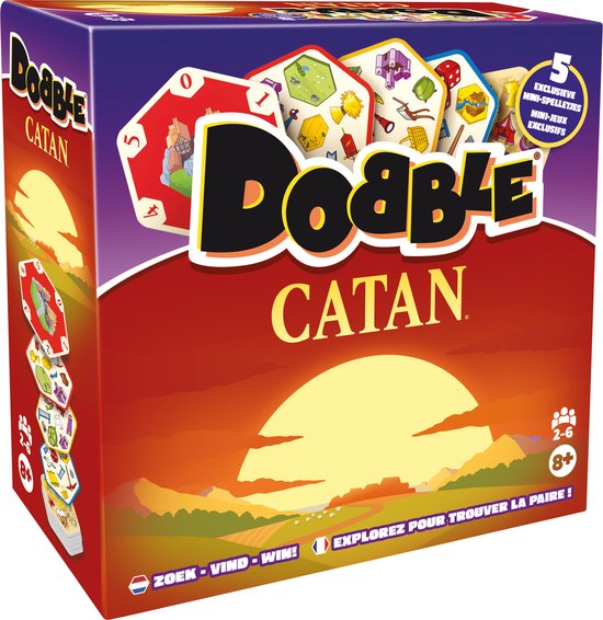 Asmodee Dobble Catan Dobble Catan Matchen spelregels