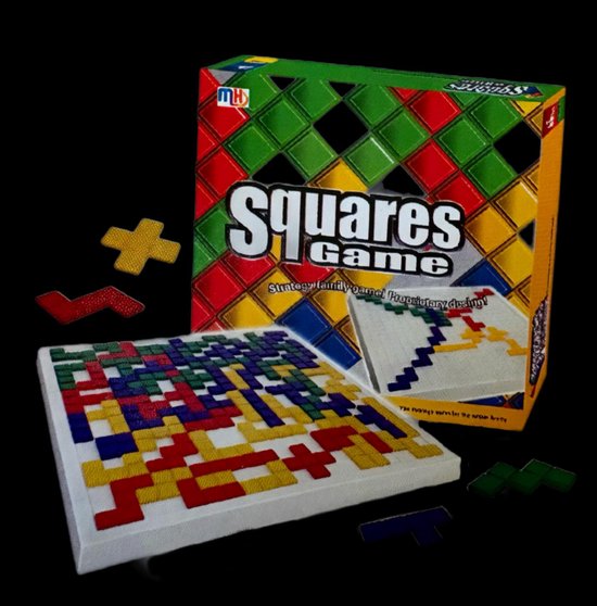 Squares Game - strategisch breinbreker 2-4 spelers mind games TETRIS Blokus Blokit