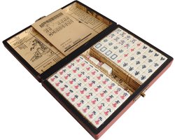 TA-HWA Mahjong spel XS - Extra Small formaat Mahjong Stenen in Luxe Koffer