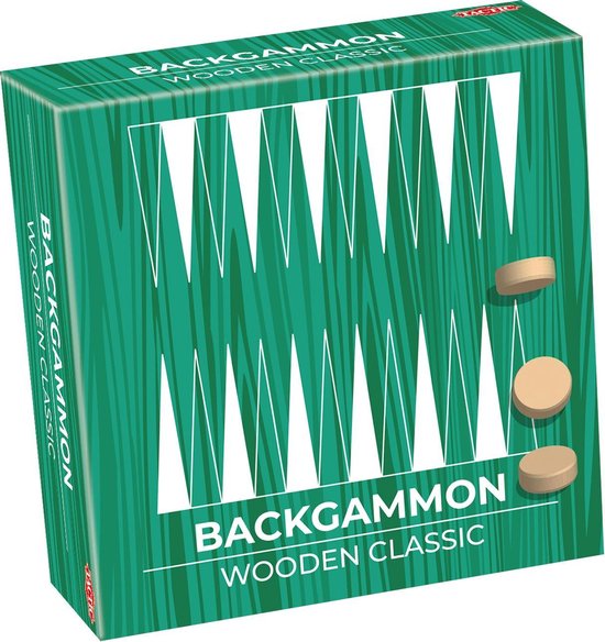 Tactic Backgammon – Bordspel – Classic Games – Houten Strategiespel – Vanaf 7 jaar