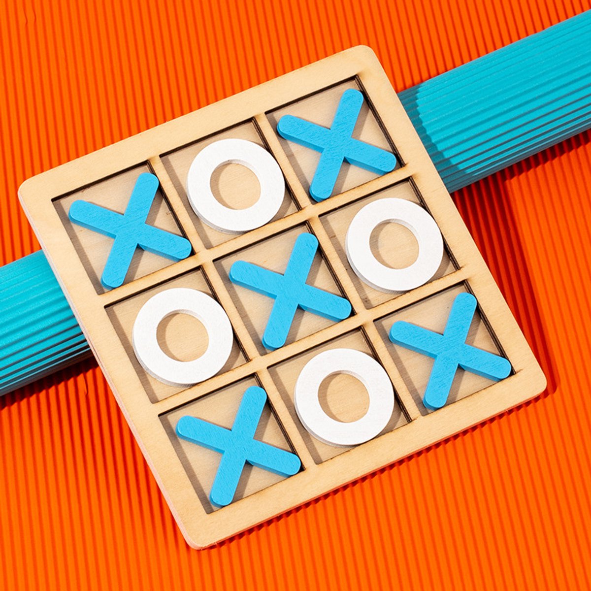 Boter-kaas-en-eieren bordspel - Boter-kaas-en-eieren familiespel - Klassiek bordspel, klassiek familiespel - Boter-kaas-en-eieren spel voor kinderen - Plastic boter-kaas-en-eieren spel-6 stucks