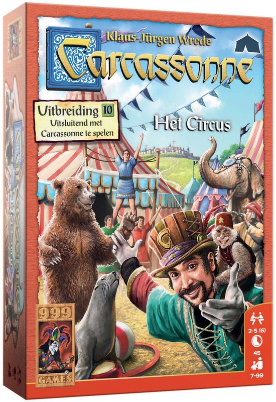 999 Games - Carcassonne: Het Circus - Uitbreiding - Bordspel