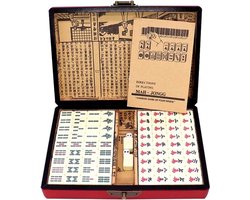 Mahjong Bordspel - Bordspel - Koffer - Luxe editie - 28cmx19cm- M