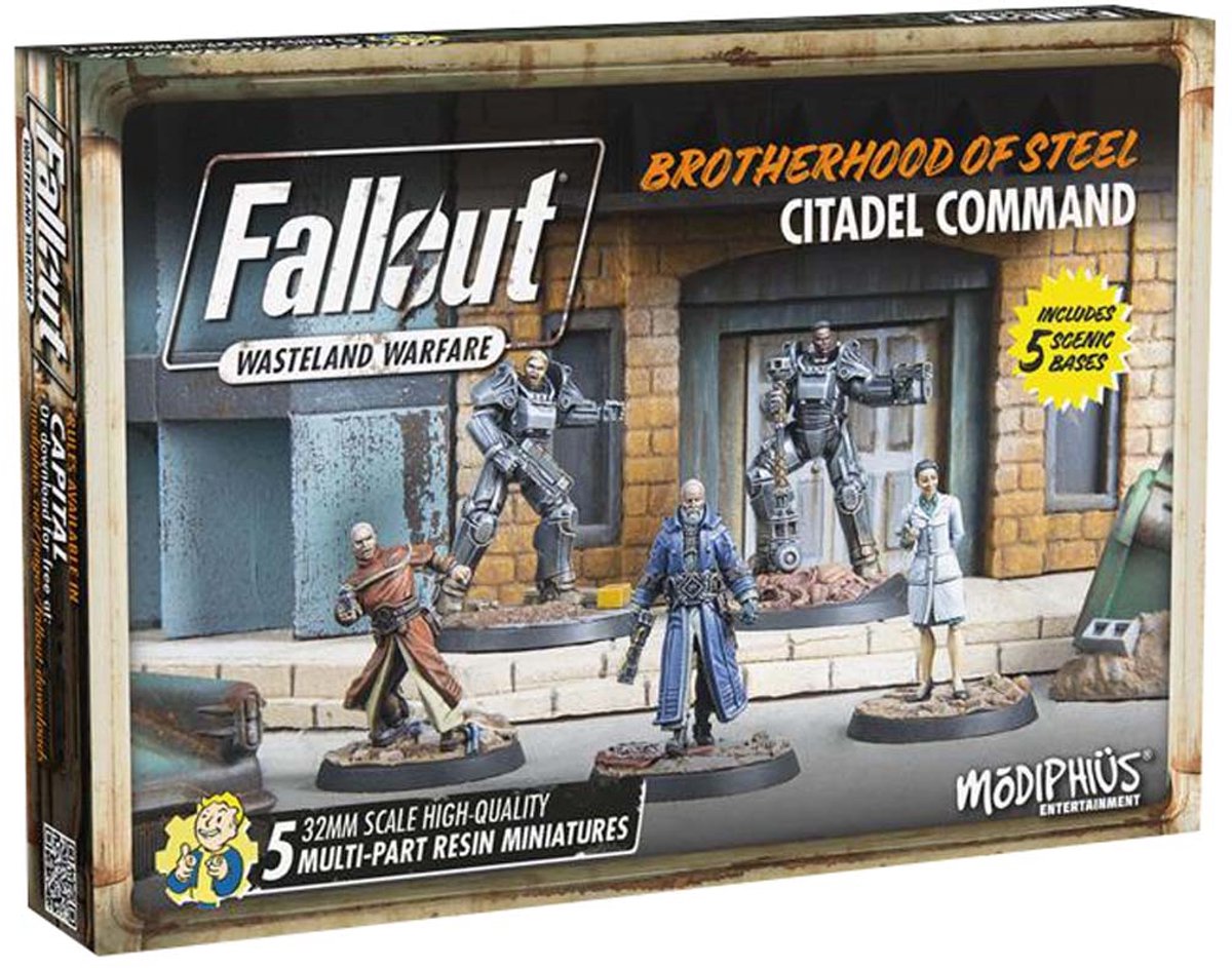 Fallout: Wasteland Warfare - Brotherhood of Steel: Citadel Command - Uitbreiding - Modiphius Entertainment - Ongeschilderd