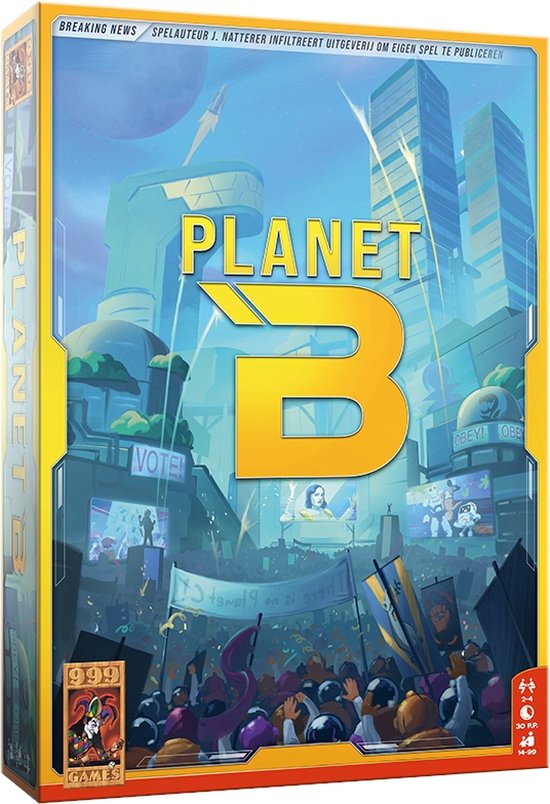 999 Games - Planet B - Bordspel - Expertspel met humor - Dystopisch thema met flinke knipoog
