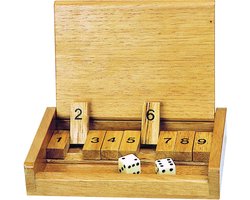 GOKI Dobbelspel - Shut The Box - 13,5X9X2,5Cm - Geschikt Voor Op Reis - 6 Jaar