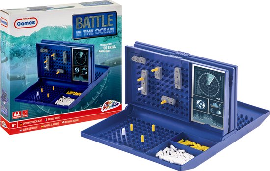 Grafix Battle In The Ocean spel - strategisch spel | denkspel | Klassiek bordspel voor kinderen en volwassenen