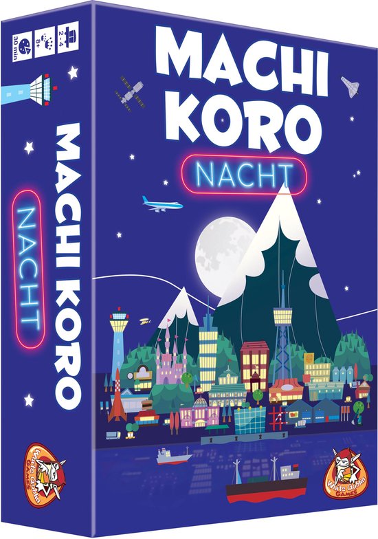 White Goblin Games - Machi Koro Nacht - familiespel - 2 tot 4 spelers - 30 minuten - Vanaf 8 jaar
