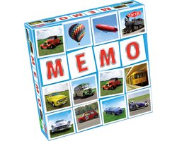 Tactic Memo Voertuigen - Memospel - Zoek de Juiste Paren - Auto's, Vliegtuigen, Treinen en Werkvoertuigen - Gezelschapsspel voor Kinderen en Families - 2 tot 6 Spelers - Vanaf 3 Jaar