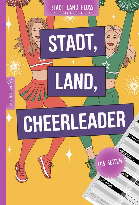 Stad Land Cheerleader - Spel Klassieker - Feestjes Spelen - Moderne Variatie - 15x23 cm