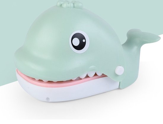 Lichtgroene Walvis Spel - met Kiespijn - Bijtende Drankspel Krokodil