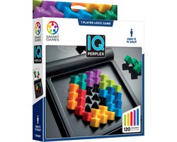 SmartGames IQ Perplex - Logisch Denkspel & Reispuzzel - 120 Opdrachten met Verrassende Vormen - Educatief Solospel - Vanaf 12 Jaar