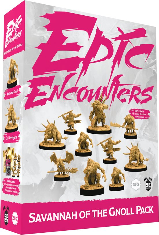 Epic Encounters Savannah of the Gnoll Pack - RPG Miniaturen - Steamforged Games