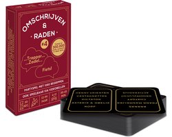 Omschrijven & Raden #4 - Kaartspel - 30 seconden tijdlimiet per 5 begrippen / totaal 1080 Nederlandse begrippen - pocketformaat raadspel / partyspel - 4-12 spelers (grote groepen)
