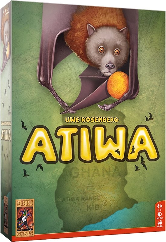 999 Games - Atiwa - Bordspel - Pittig strategisch spel - Ook solitair te spelen