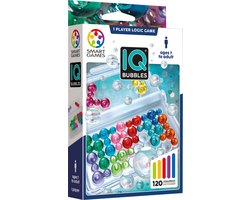 SmartGames IQ Bubbles - Logisch Denkspel & Reispuzzel - 120 Opdrachten met Transparante Bubbels - Educatief Solospel - Vanaf 6 Jaar