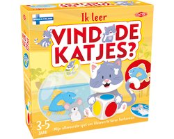 Tactic Ik Leer: Vind de Katjes – Bordspel – Educatief – Zoek en Vind Spel met Katjes – 2 tot 4 Spelers – Vanaf 3 Jaar
