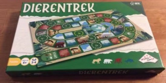 Identity Games - Dierentrek - familiespel - dobbelspel bordspel - dieren - leeuw aap dolfijn ijsbeer
