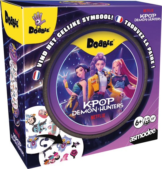 Dobble: Kpop Demon Hunters - Kaartspel – Reactiespel voor Kinderen & Volwassenen – Reisspel voor Kpop Demon Hunter Fans