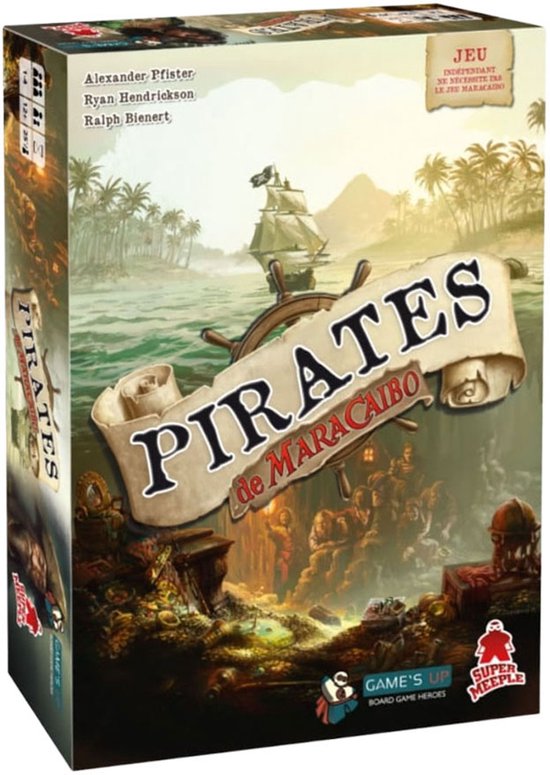 Pirates of Maracaibo NL - Nederlandstalig - GERONIMO GAMES - Bordspel - vanaf 12 jaar oud - van 1 tot 4 spelers