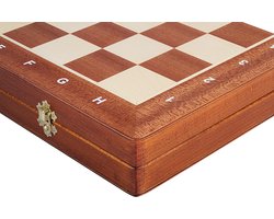 Zagreb '59 Schaakspel – Opvouwbaar – Gewogen Stukken – 90mm Koning – 50mm Velden – Acacia & Buxus