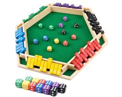 Shut the Box spel - Houten bordspel voor 2-6 spelers - Klassiek dobbelspel - Reisspel en rekenspel - Perfect voor pubs en het hele gezin