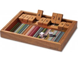 Remember - Spel Shut the Box - Walnoothout - Multicolor