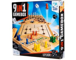 Clown Games 9-In-1 Spellendoos Hout