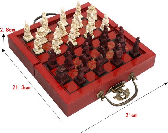 Schaakbord Schaakset Schaakspel Schaakstukken Schaakspel Hout Volwassenen Luxe Chinese Stijl
