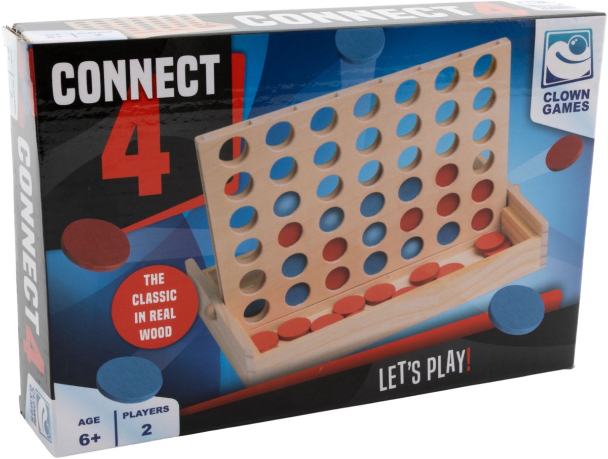 Clown Games - Houten Connect 4 - FSC Gecertificeerd