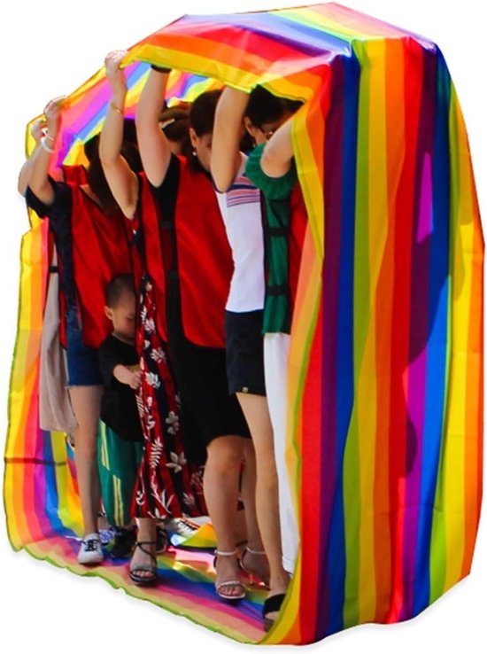 Samenwerkingsspel Mat - Teamwork Spel - Groepsactiviteit Buiten - Slijtvast Oxford Materiaal - 4 Meter Lengte - Gekleurd