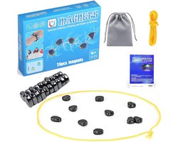 Magneetspel, tafelspellen, magnetisch schaakspel, 24 stuks magneetstenen, spel, tafel, tafelspel, spel, magneetschaakspel, reizen, magnetische schaakspel