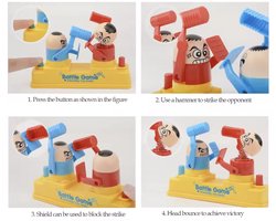 CFY Battle Duel Spel – Sla het Hoofd Eraf Spel – Reactiespel voor 2 Spelers – Grappig Gezelschapsspel voor Kinderen & Familie – E1.5