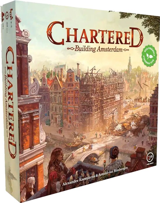 Jolly Dutch Chartered: Building Amsterdam - Bordspel voor 2-6 spelers - 10+ jaar