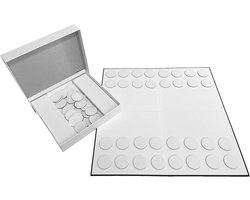 Schaakstenen - Blanco Bordspel Set - Dammen en Schaakspel Zelf Maken - Creatief Spel voor Kinderen en Volwassenen