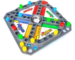 Pop en Hop Familie Reisspel - Ludo - Multicolor - Kunststof - 2 / 4 spelers